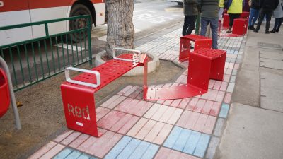 Foto 2: Innovación en paradas de buses un aporte al transporte público.