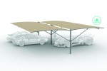 Toldo Impermeable de Estacionamiento Doble